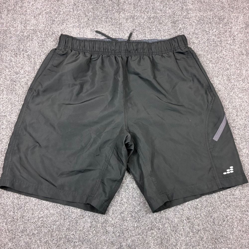 BCG Mens Size Large W32 Black Athletic Training Shorts Elastic Waist Mesh Lined